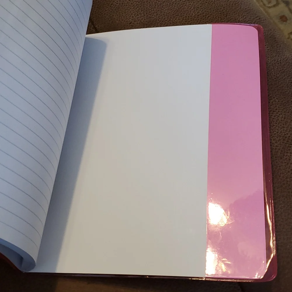 Zip-It composition notebook with reusable pencil case cover pink
